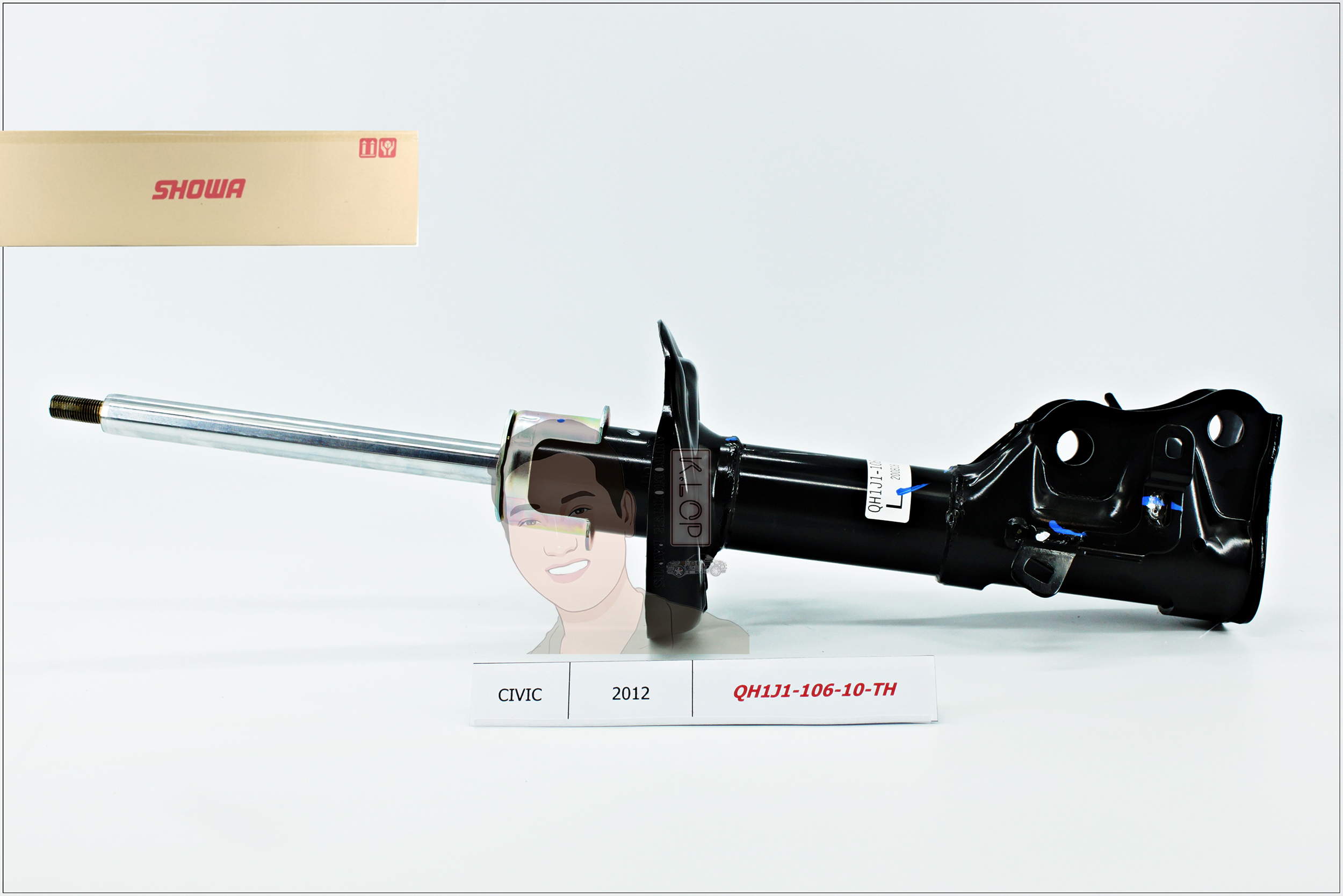 QH1J1-105/106-10-TH โช๊คอัพ(SHOWA)หน้า-ซ้าย,ขวา แท้ติดรถ HONDA CIVIC FB ES ปี2012 2.0cc. เกียร์AT ***สินค้ามีใบรับประกัน 1 ปี (ราคาพิเศษต่อคู่)
