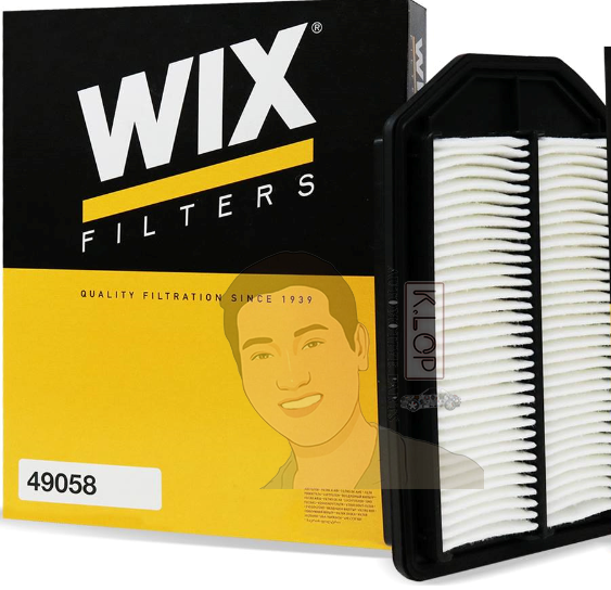 49058 กรองอากาศ WIX รุ่น : Honda CRV0710 ซีอาร์วี 2.4 ปี07