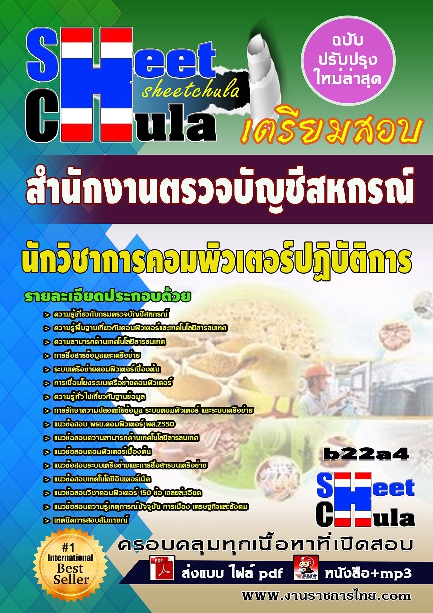แนวข้อสอบ นักวิชาการคอมพิวเตอร์ปฏิบัติการ สำนักงานตรวจบัญชีสหกรณ์