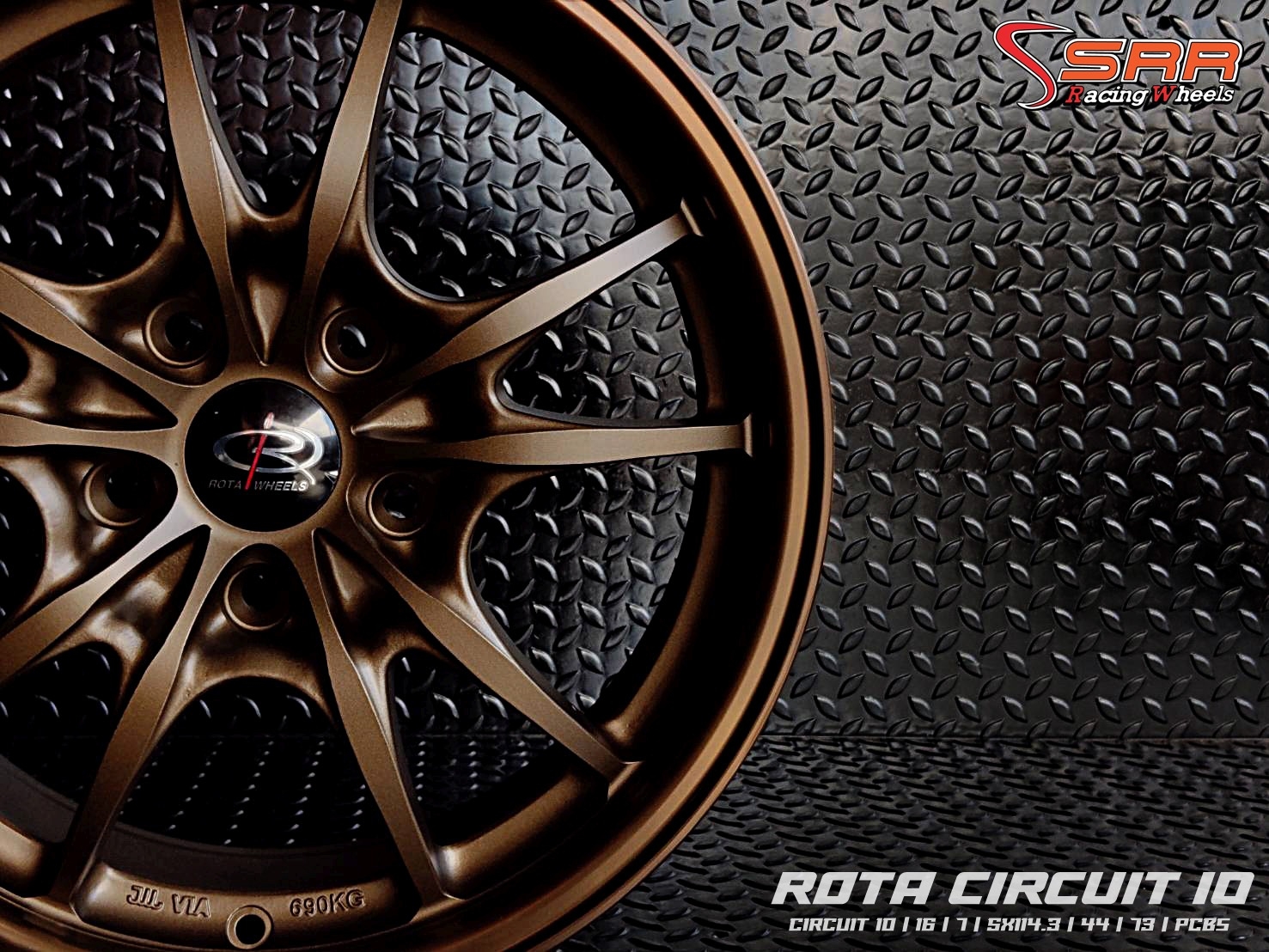 ROTA CIRCUIT 10 ขอบ16 5H114.3 ET44 PCBS ราคาพิเศษ