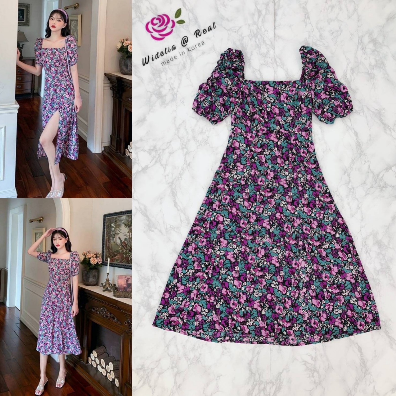 Korea Maxidress แม็กซี่เดรสตัวยาว ตัวนี้น่ารักสุดๆไปเลย