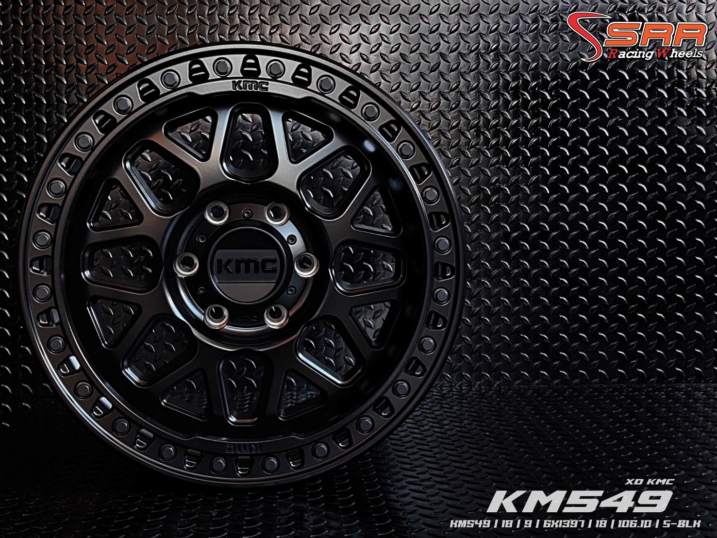 KM549 KMC WHEELS ขอบ18 6H139.7 ET18 S-BLK มีจำหน่ายที่ร้านSRR