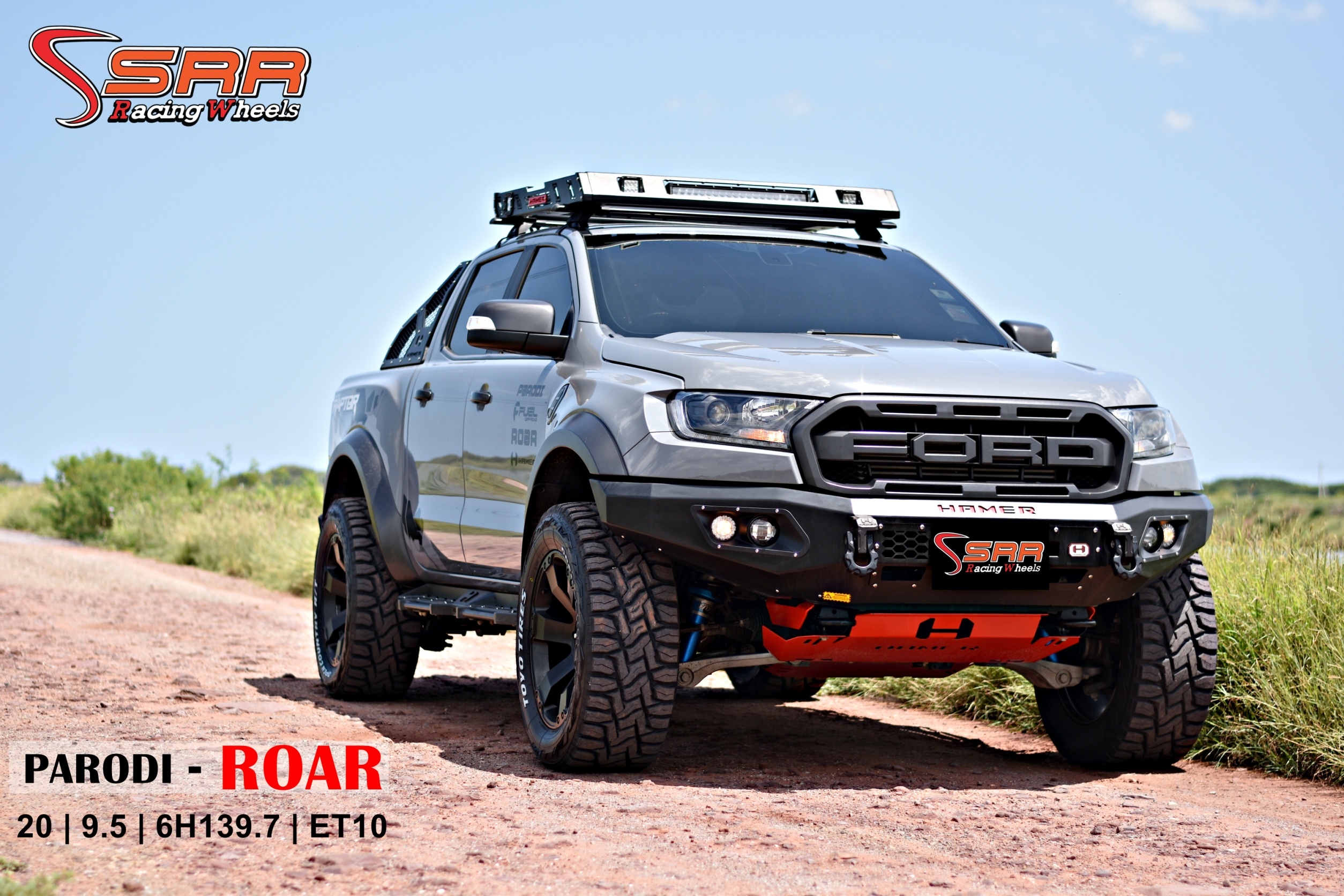 PARODI ROAR 20x9.5 6H139.7 ET10 BLACK FLAT