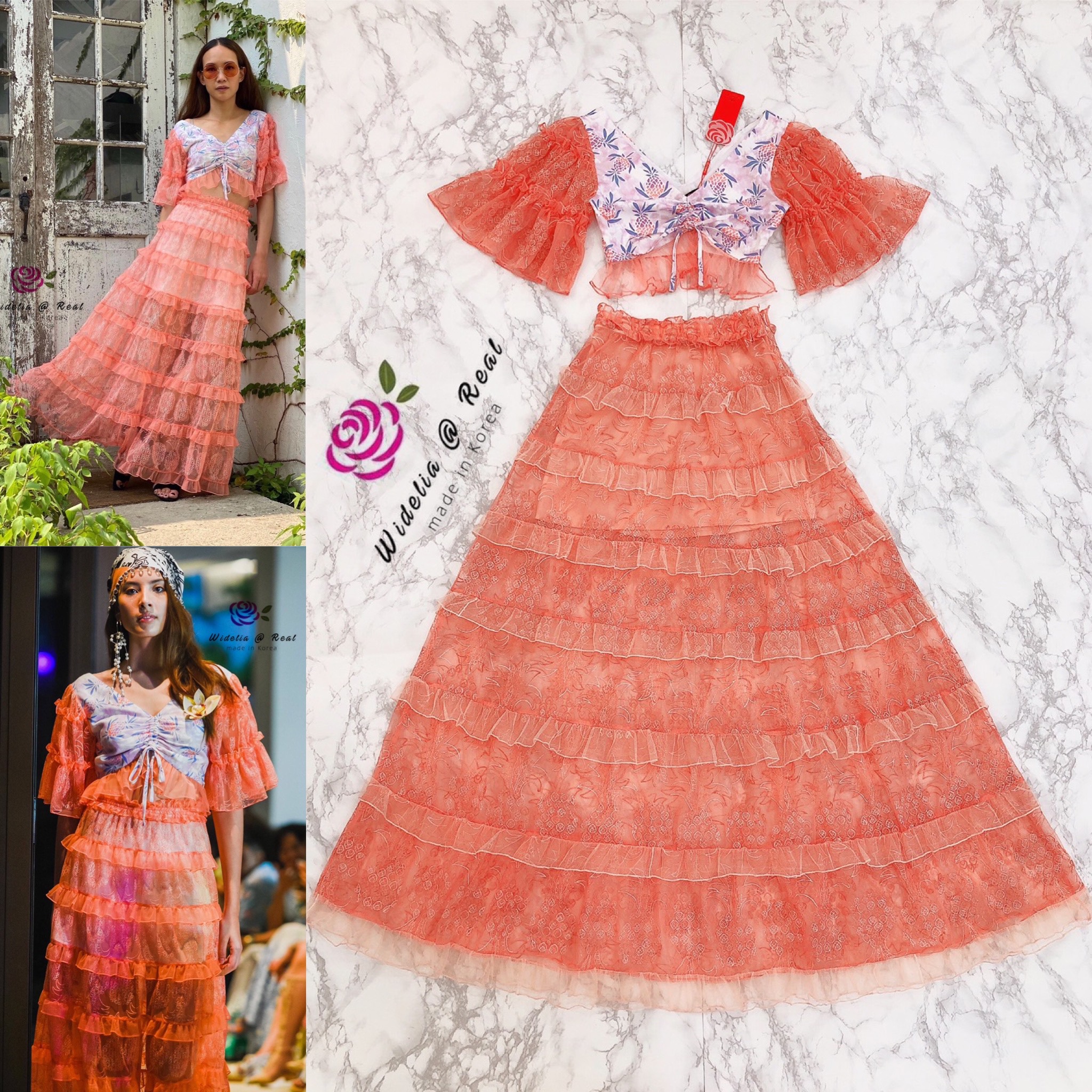 Disaya Set Top&Skirt เซ็ทเสื้อกับกระโปรงยาวแสนสวย กรี๊ดหนักมากสำหรับชุดนี้