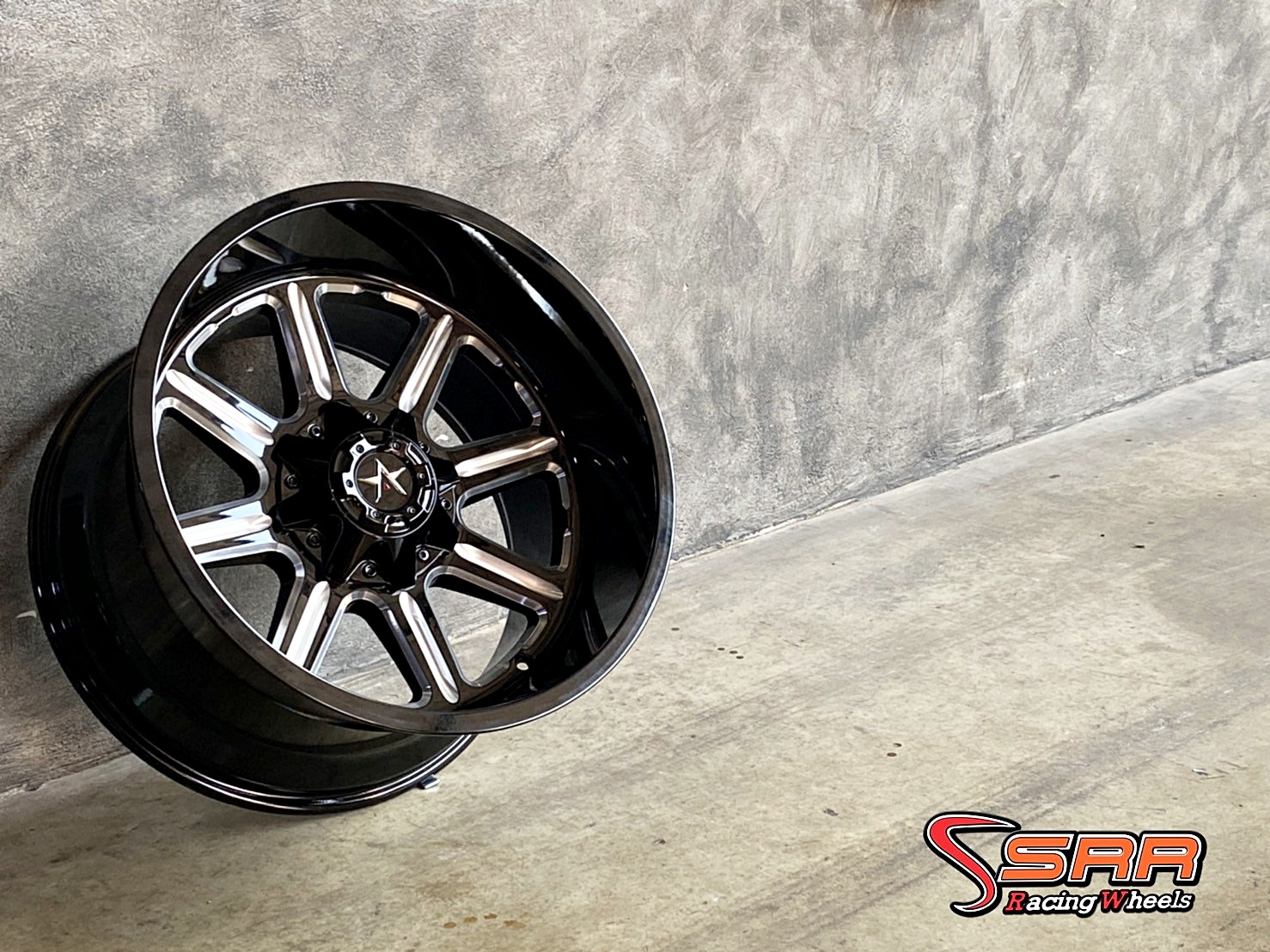 OASIS OW033 20x12 6H139.7 ET-44 BLACK & MILLED