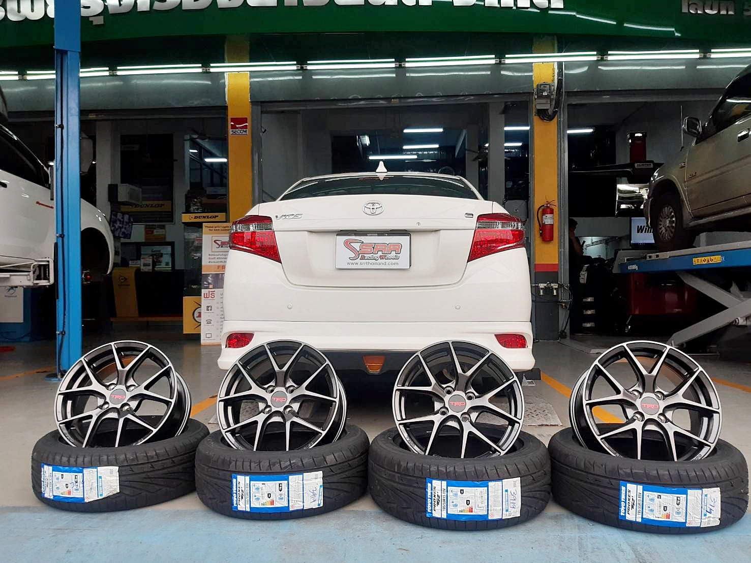 TRD TR6 ล้อแท้LENSO ขอบ15 4x100 HD สำหรับใส่รถTOYOTA