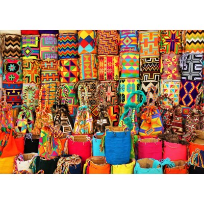 Bluebird Puzzle - Colorful Baskets by Pixabay 1500 pcs.