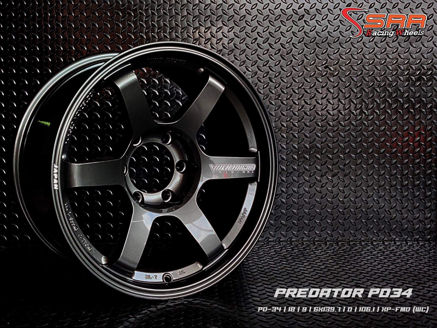 PREDATOR PD-34 TE37 ขอบ18 6H139.7 ET0 XP-FMD (WC)