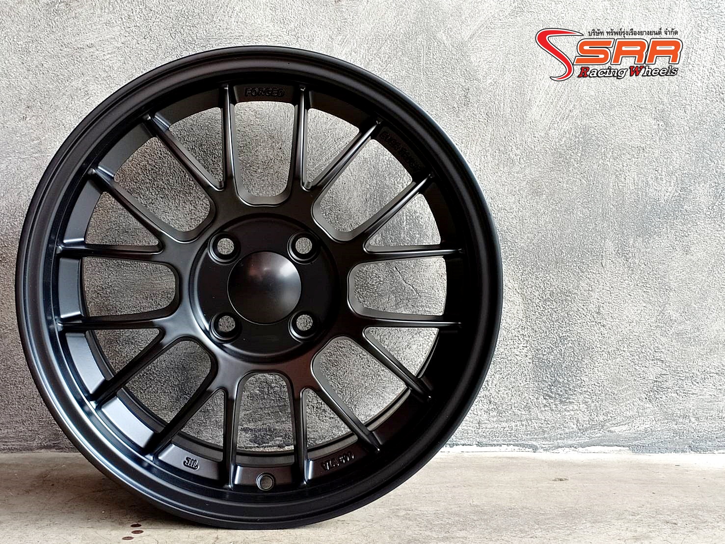 SE37K ขอบ15 ET+35 4x100 SEMI MATT BLACK