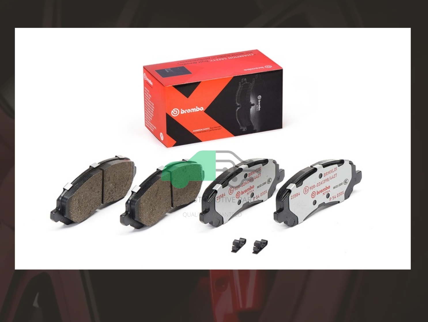 P54 030X ผ้าเบรกหน้า (แท้ BREMBO รุ่น Xtra) LANCER EX (1.8 2.0), SPACE WAGON (2.4) ปี 04->/LANCER CEDIA (1.6 1.8 2.0)