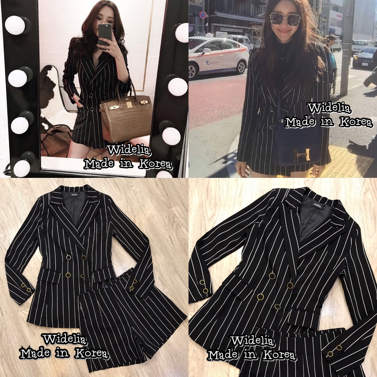 *พร้อมส่ง*Korea Style Set :: เสื้อสูทตัวยาวชุดชิค