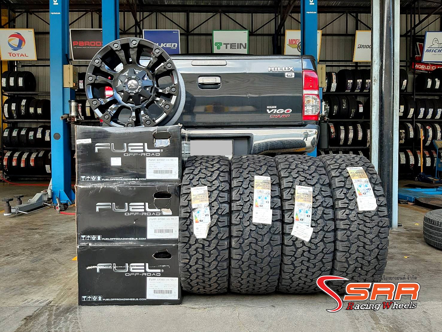 FUEL VAPOR D560 ขอบ18x9 ET20 6H139.7 MATTE BLACK