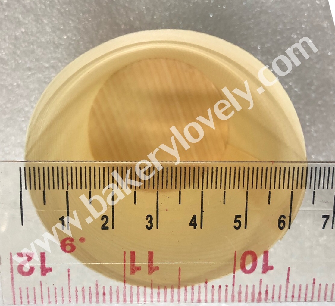 ถ้วยไม้ ขนาด สูง 5.5 cm เส้นผ่านศูนย์กลาง 6 cm