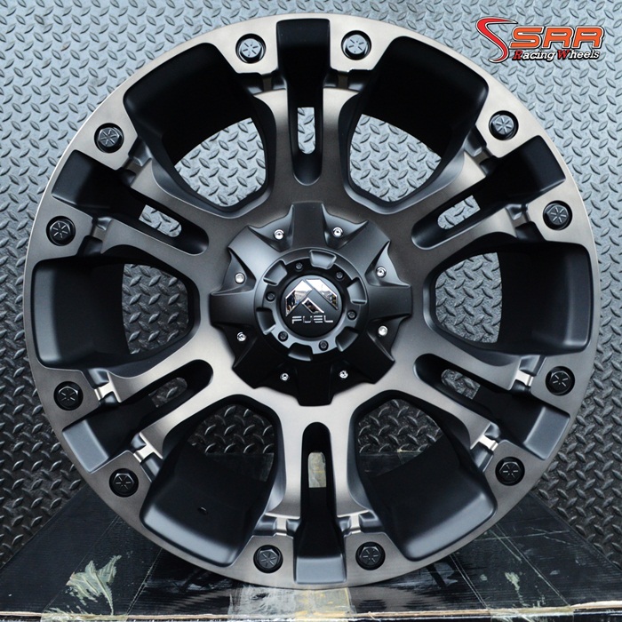 FUEL VAPOR 20x9 6x135/6x139.7 ET+20 MATTE BLACK MACHINED/TINT CLEAR