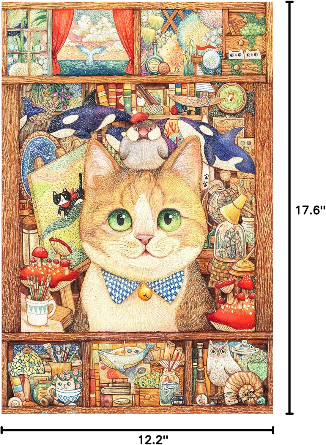 Pintoo - Cat Art Studio by Cotton Lion 600 pcs.