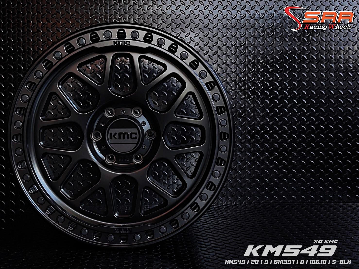 KM549 KMC WHEELS ขอบ20 6H139.7 ET0 S-BLK มีจำหน่ายที่ร้านSRR