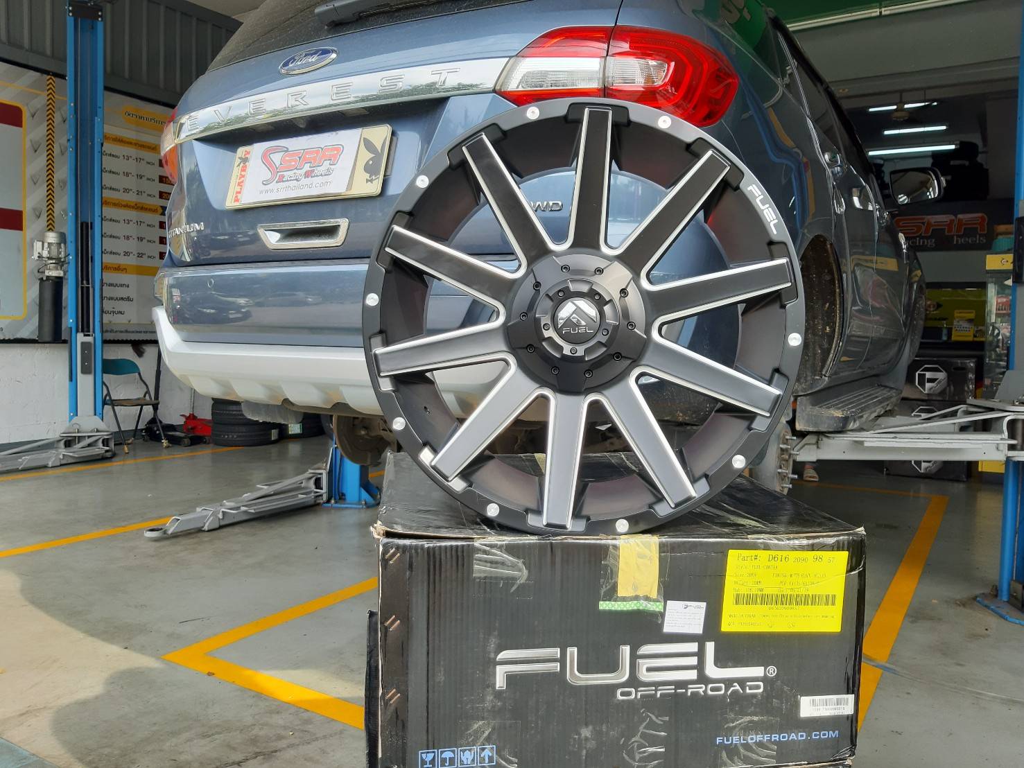 FUEL CONTRA D616 ขอบ20 6x135/6x139.7 ET+20 MATTE BLACK MILLED