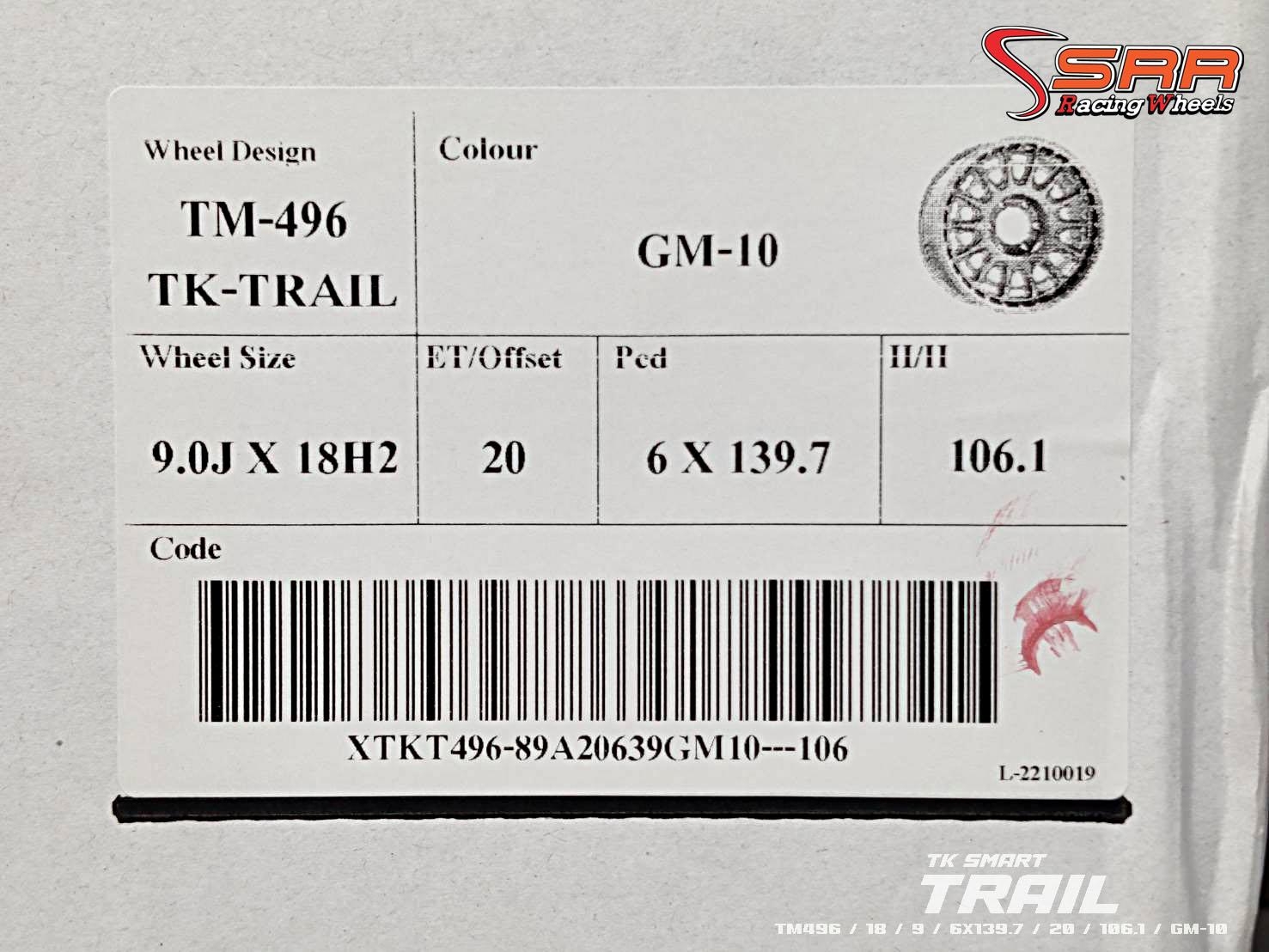 TM496 TK-TRAIL ขอบ18 6x139.7 ET20 GM-10 ราคาพิเศษ