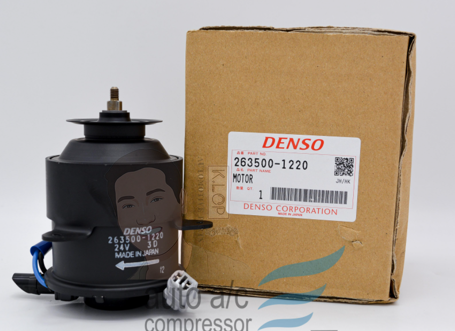 KLOP-T405-32A มอเตอร์พัดลมหม้อน้ำแท้ DENSO Hino Ranger Pro Trucks