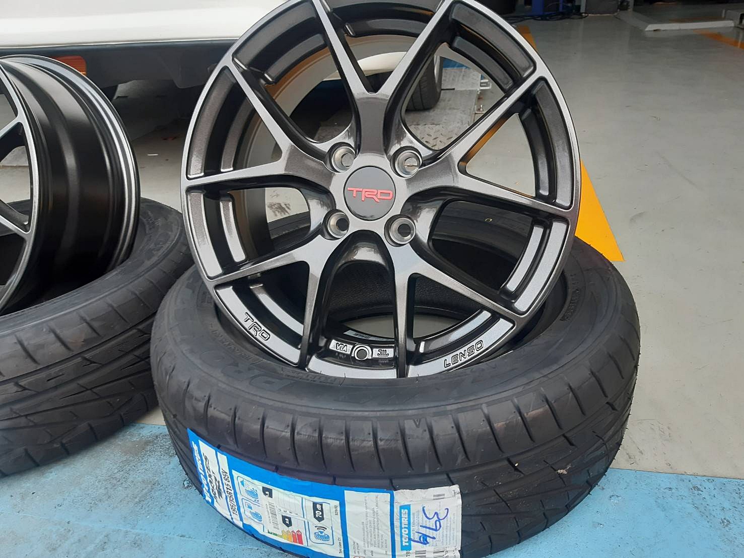 TRD TR6 ล้อแท้LENSO ขอบ15 4x100 HD สำหรับใส่รถTOYOTA