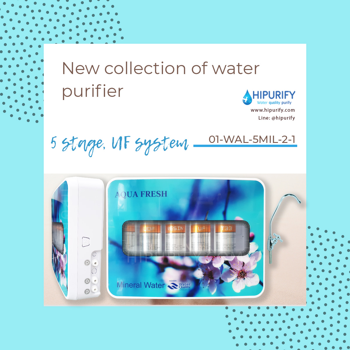 New collection 5 Stage UF System เครื่องกรองน้ำ กรองเชื้อโรค 0.01 Micron