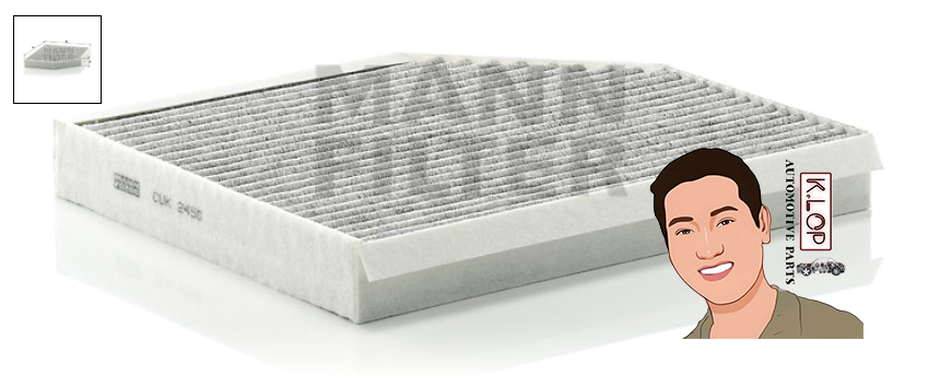 CUK2450 ไส้กรองแอร์ชาโคล AUDI A4-8K,8B/ A5-8T,8F/07- : MANN-FILTER แท้นำเข้ายุโรป