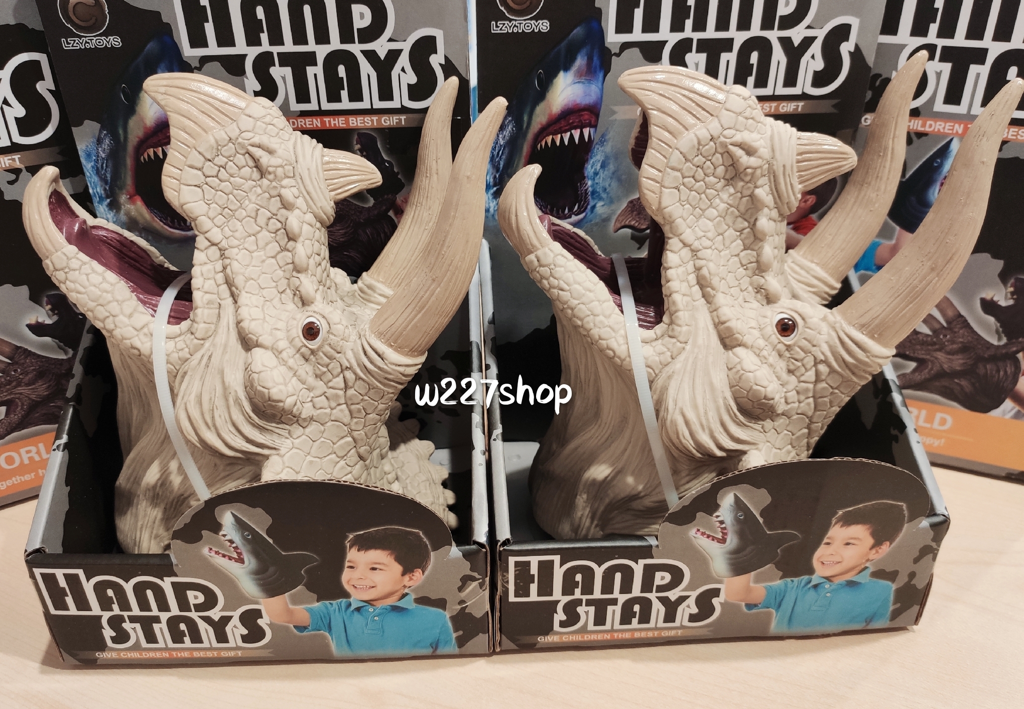 หัวไดโนเสาร์ สวมมือ ยางนิ่ม Hand stays (ปลีก-ส่ง)