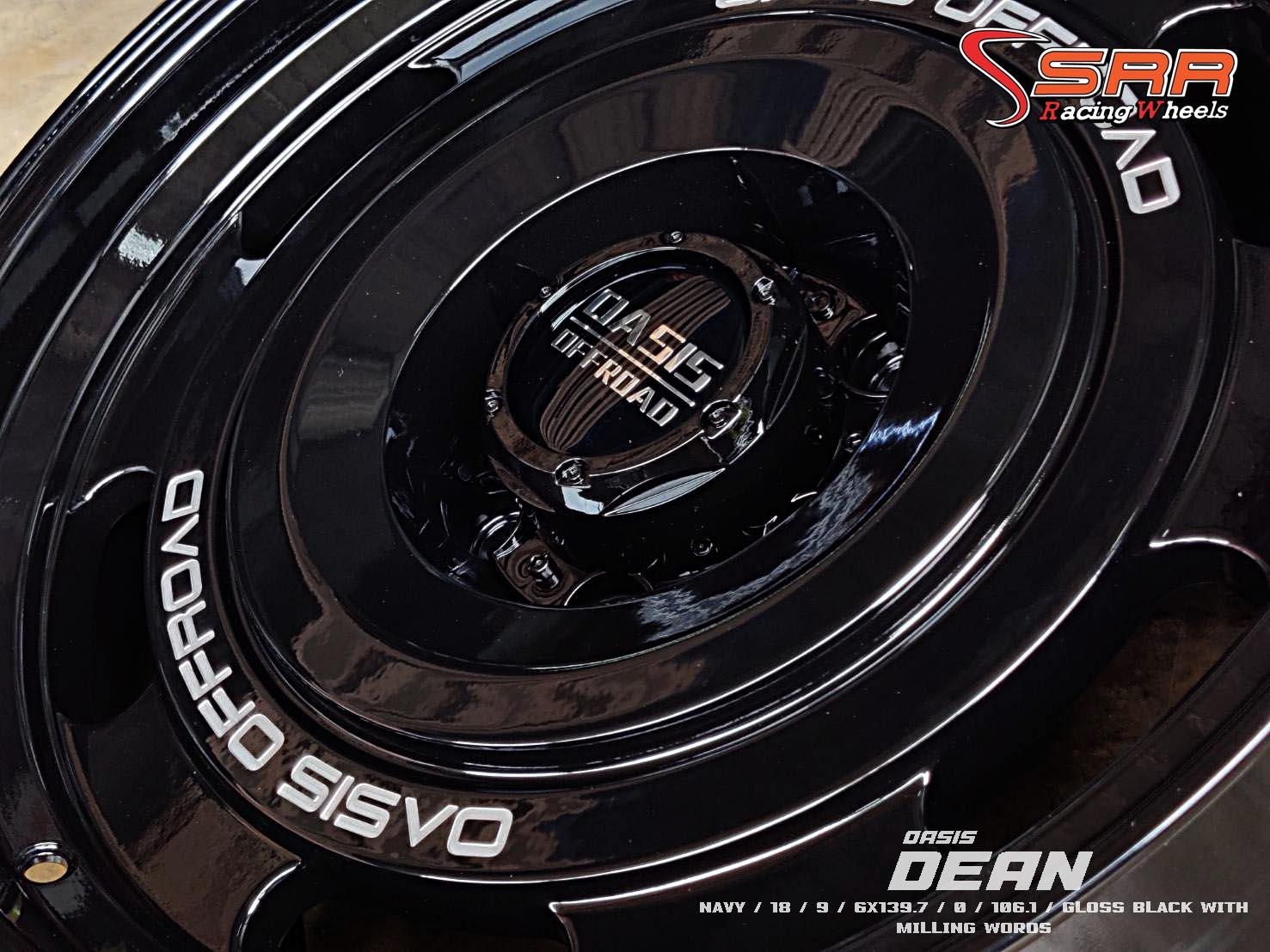 OASIS DEAN NAVY ขอบ18 6x139.7 ET0 Gloss Black ราคาพิเศษ
