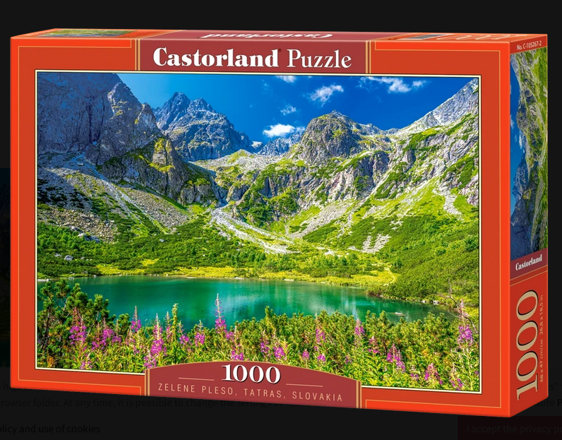 Castorland - Zelene Pleso Tatras Slovakia 1000 pcs.