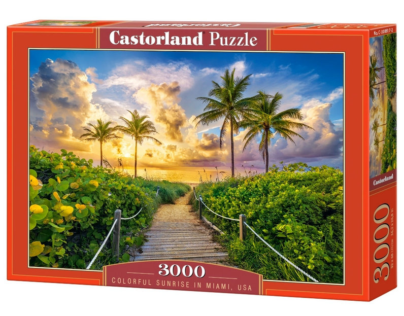 Castorland - Colorful Sunrise in Miami USA by Huber Images 3000 pcs.