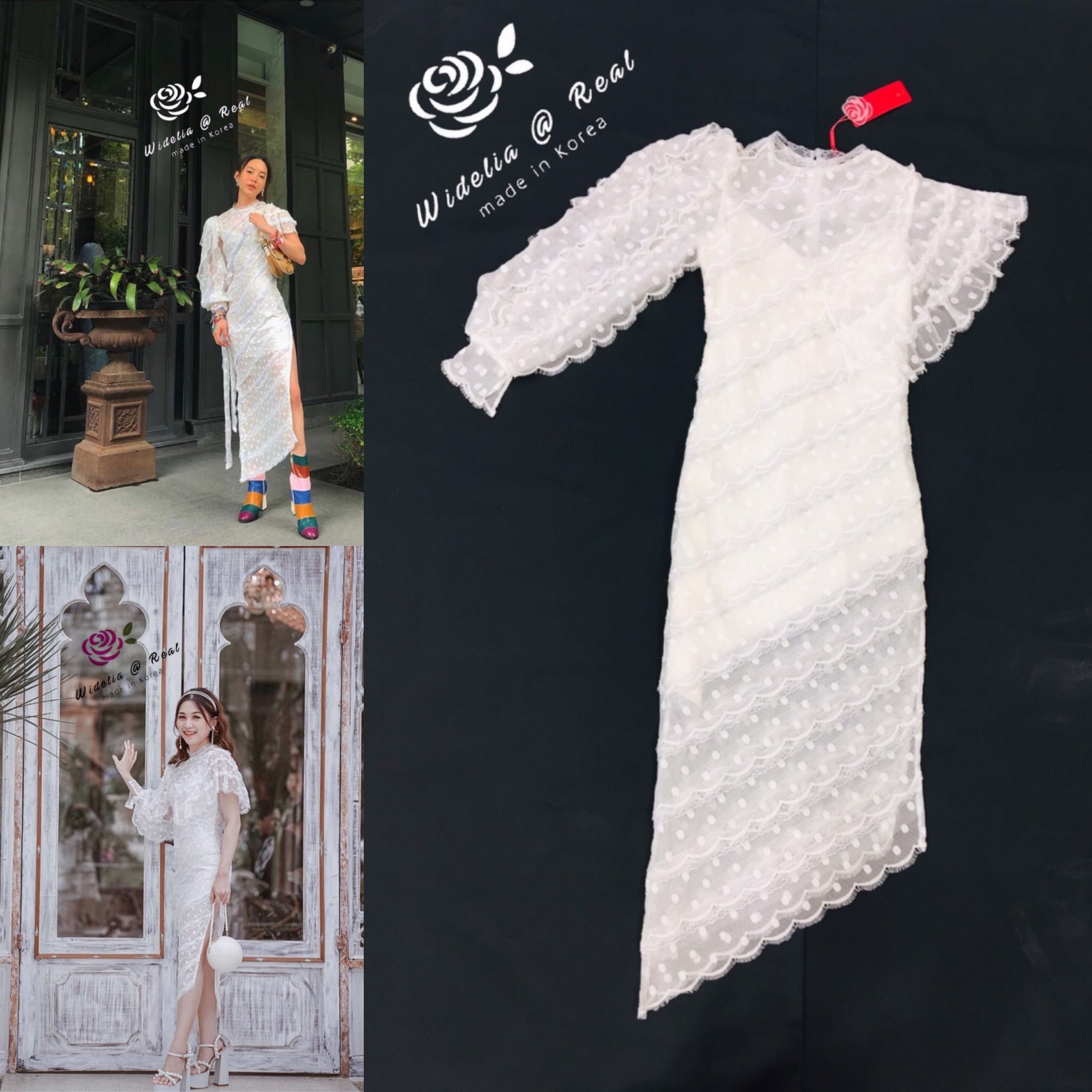 Landmee Dress เดรสลูกไม้แสนสวย รุ่นนี้สวยจนต้องกรี๊ดขอบอก ลูกไม้เราทอมาอย่างดี