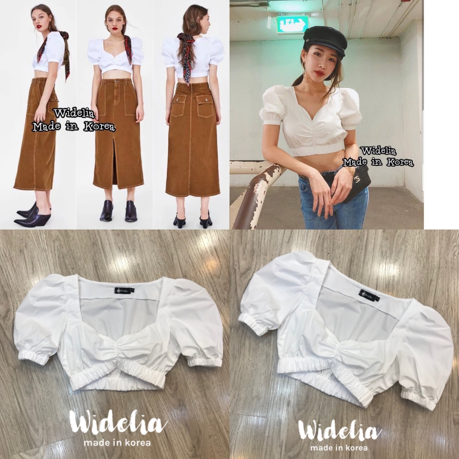 ZARA:: TOP >> เสื้อครอปแขนตุ้กตาจั้มที่ ช่วงอกเว้าโค้งสวยมากๆ