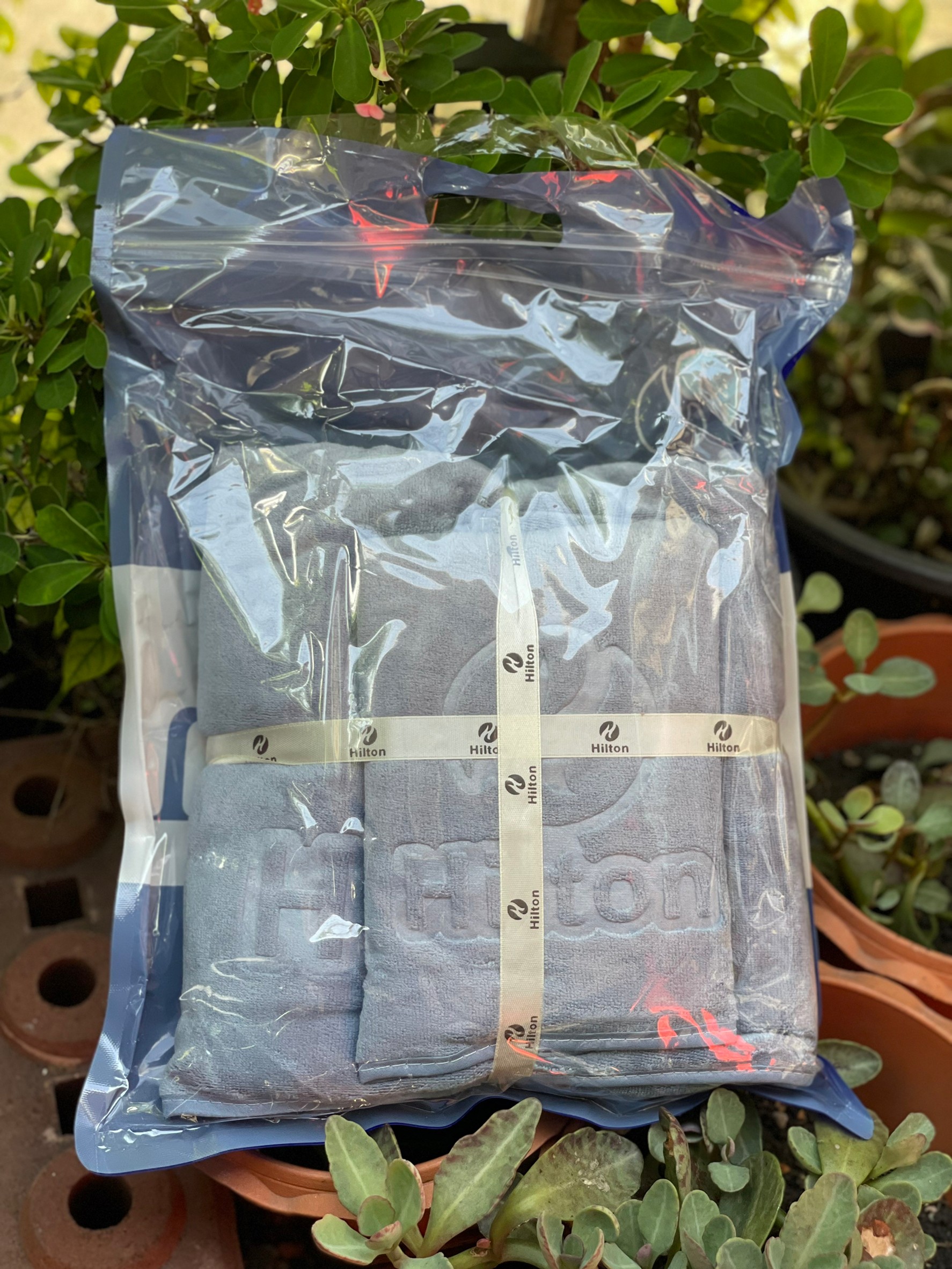 เซ็ตผ้าเช็ดตัวขนเป็ดรุ่นหนา Hilton (12 ผืน)