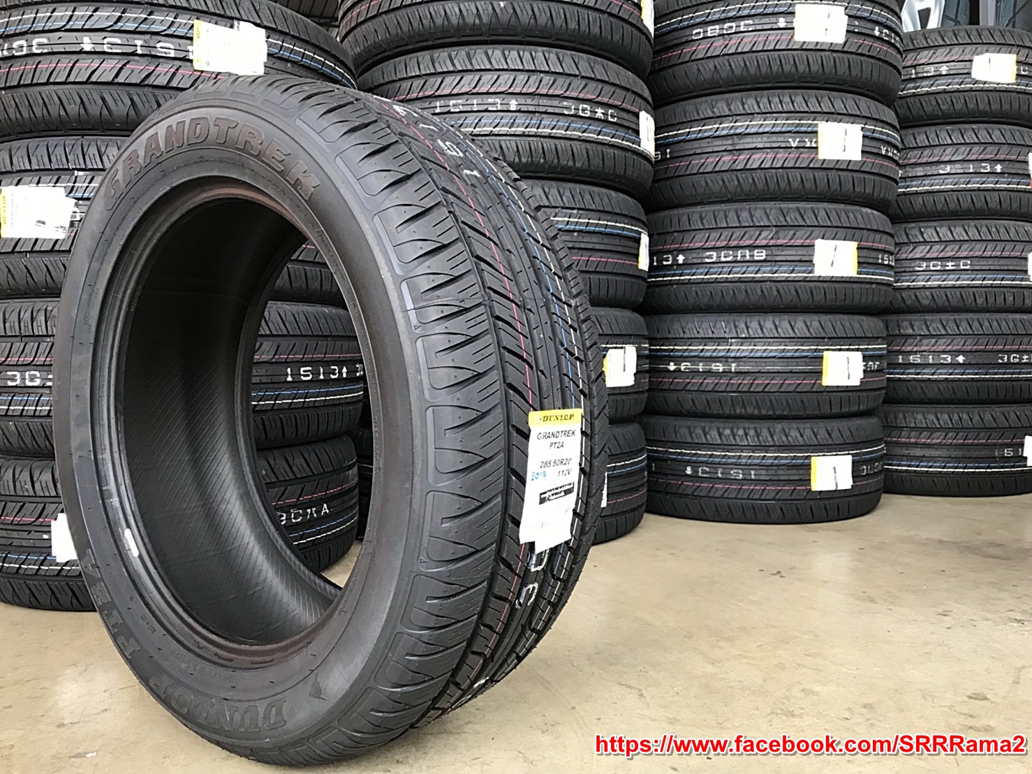 DUNLOP GRANDTREK PT2A 285/50R20 ยางสำหรับใส่รถTOYOTA LAND CRUISER