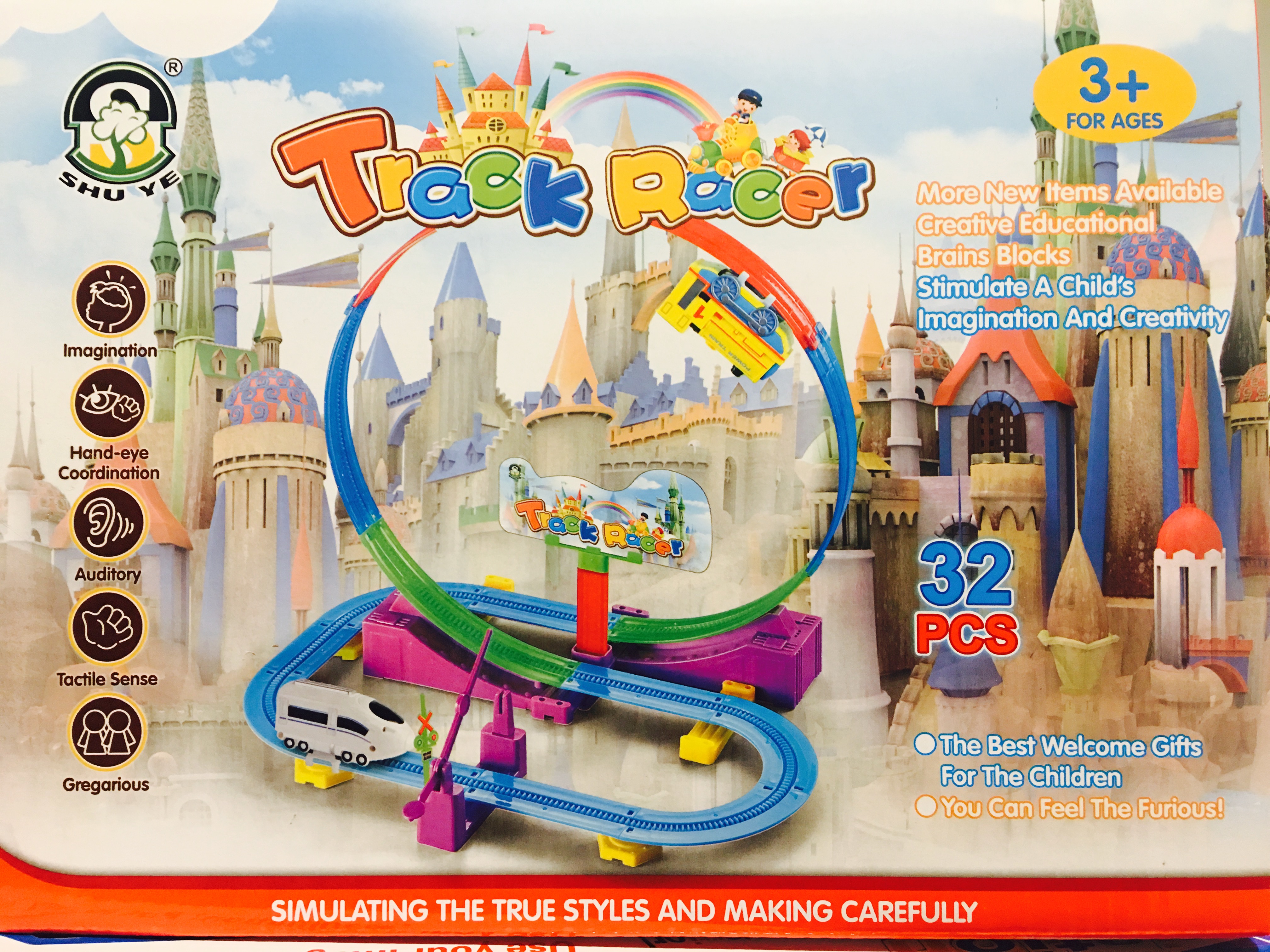 รถไฟตีลังกาวิ่งราง Track Racer 32 ชิ้น