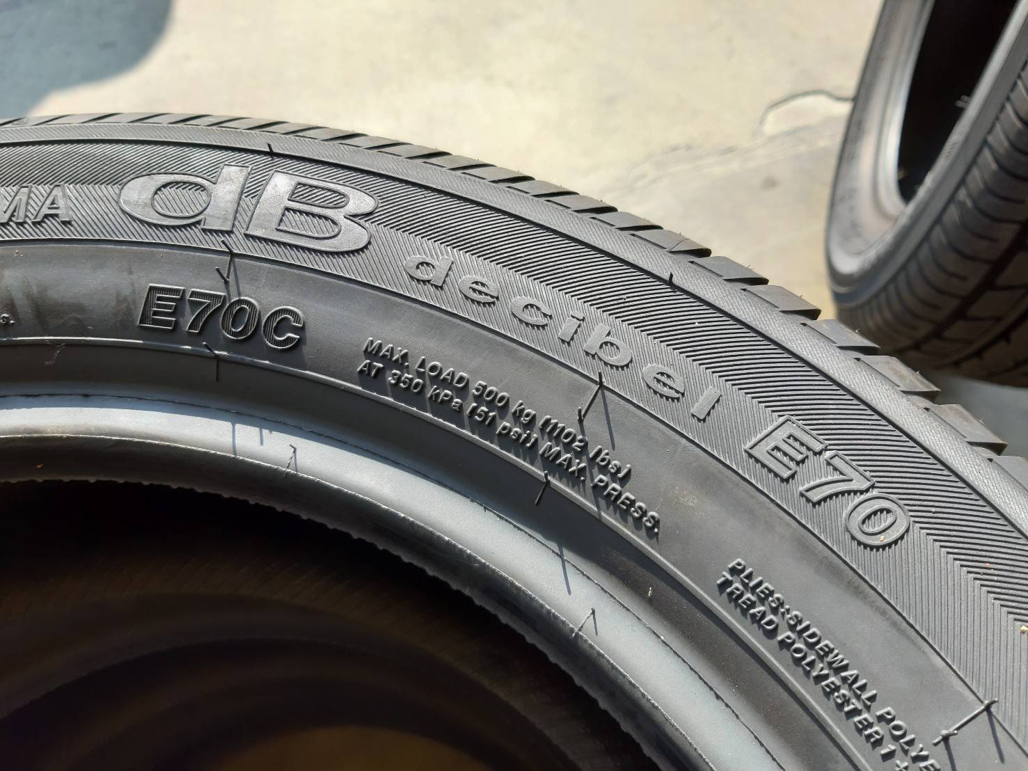 YOKOHAMA db decibel E70 185/60R15 ยางใหม่ปี20 ลดราคาพิเศษ