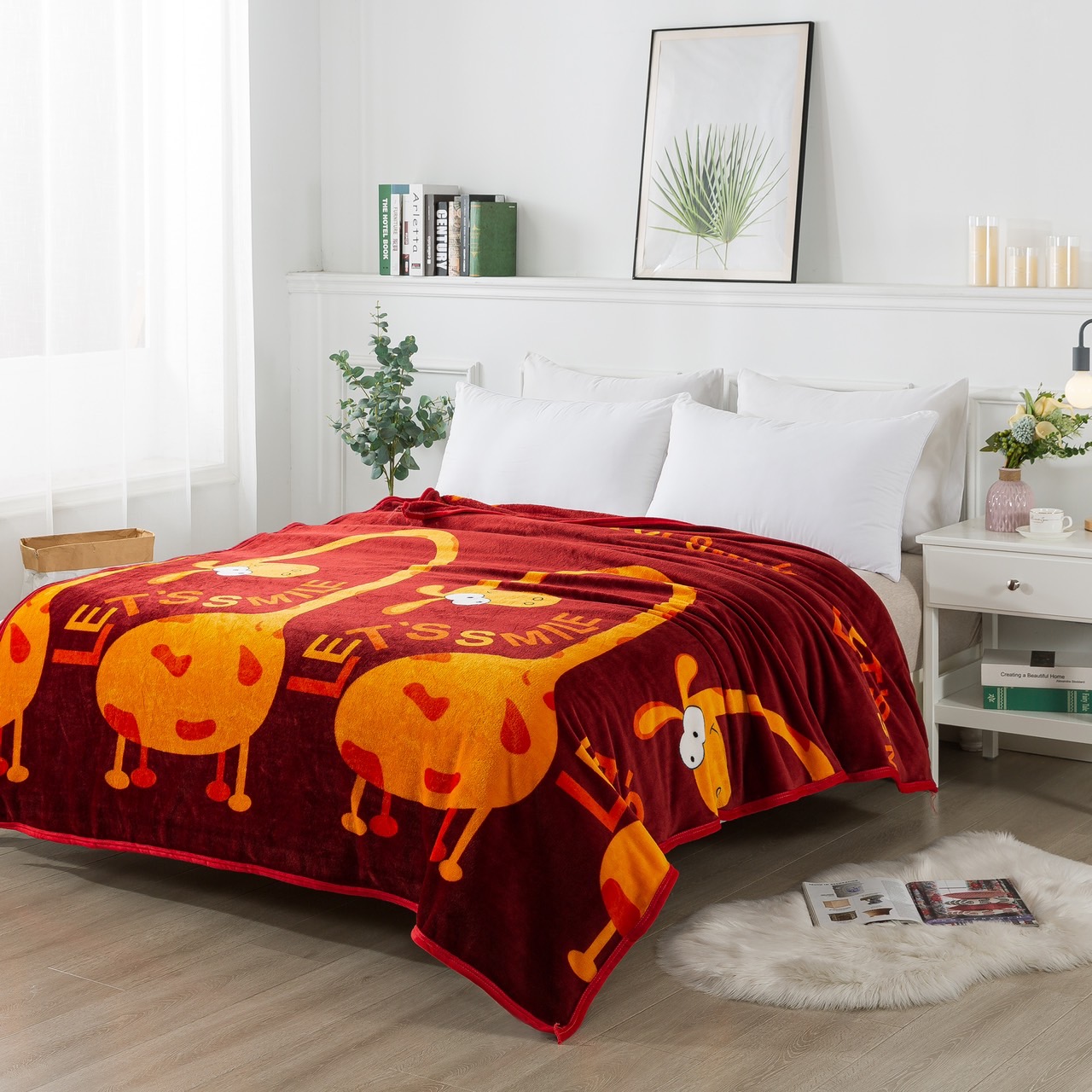 ผ้าห่มนาโน 6 ฟุตพิมพ์ลายการ์ตูน 12 ผืน