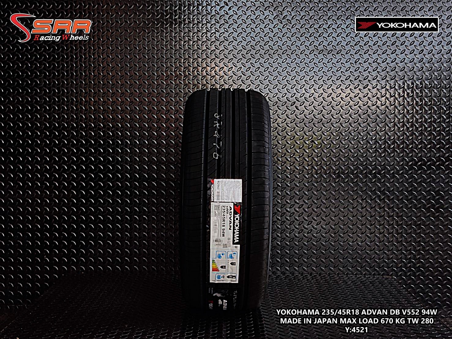 YOKOHAMA ADVAN dB V552 235/45R18 ยางใหม่ ยางญี่ปุ่น ราคาพิเศษ