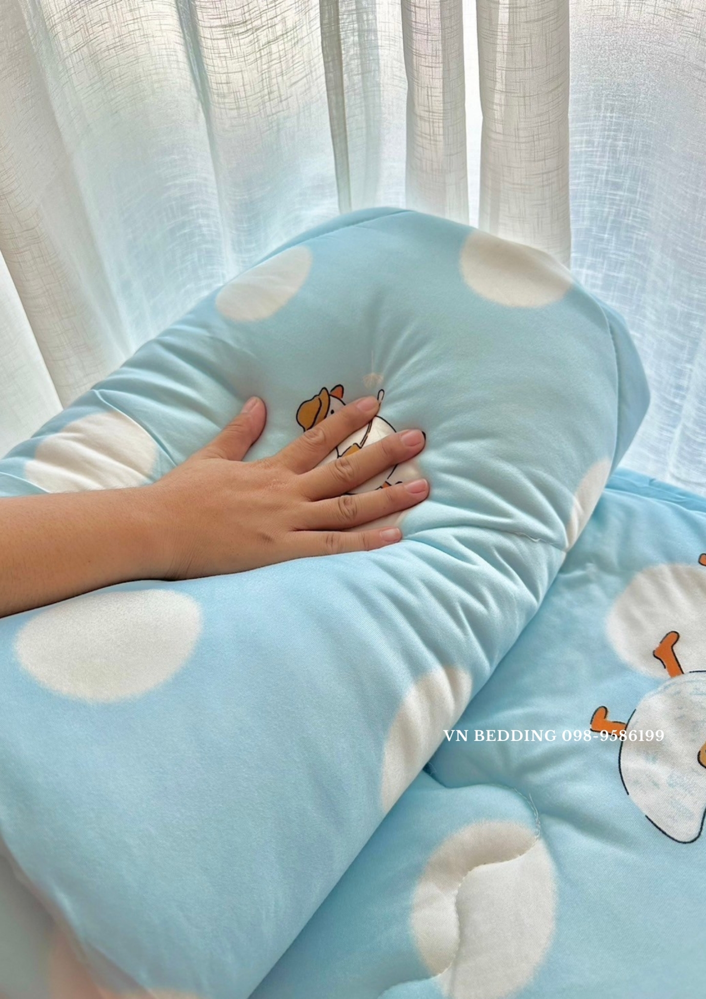 ผ้านวมใยไหมนม 6 ฟุต (6ผืนคละลาย)