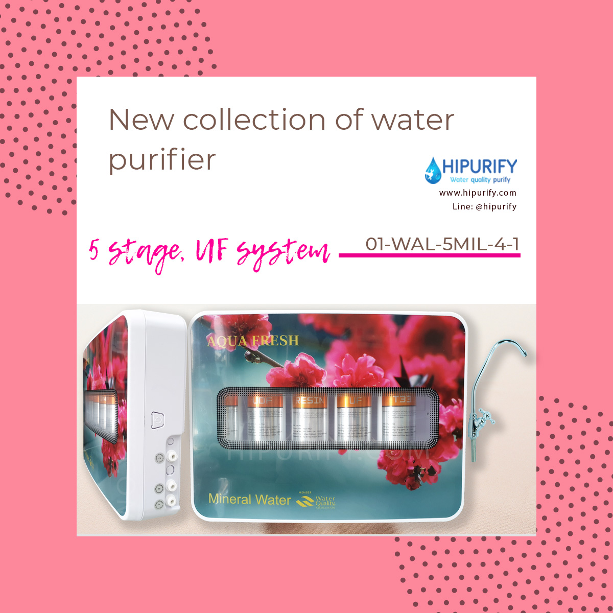 New collection 5 Stage UF System เครื่องกรองน้ำ กรองเชื้อโรค 0.01 Micron