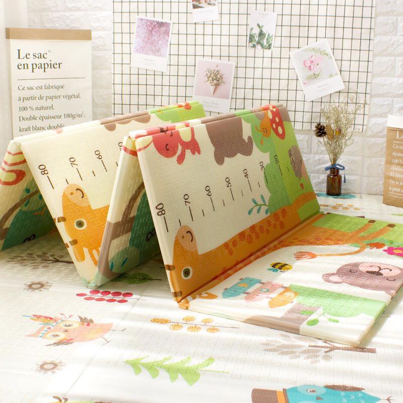 เสื่อรองคลานเกาหลี แบบพับเกาหลี 6 ฟุต ( 6 ผืน )