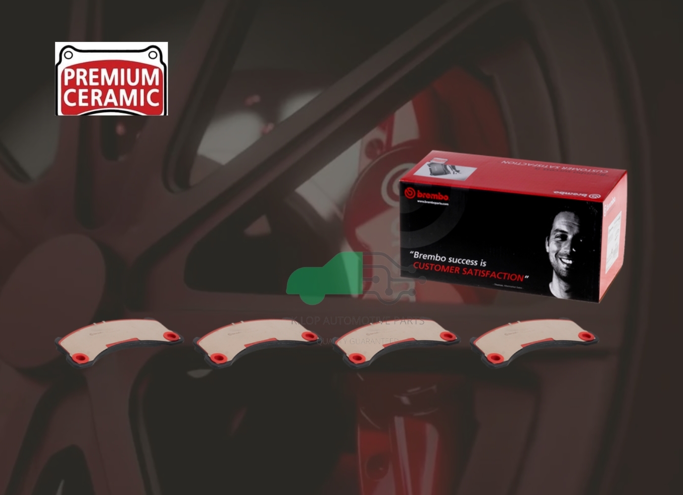 P65 026N ผ้าเบรกหน้า (แท้ BREMBO รุ่น Ceramic) PORSCHE CAYENNE 955 (S, S-Hybrid, TDI, 3.0 Diesel, 3.2 3.6 4.5 4.8) 2010-
