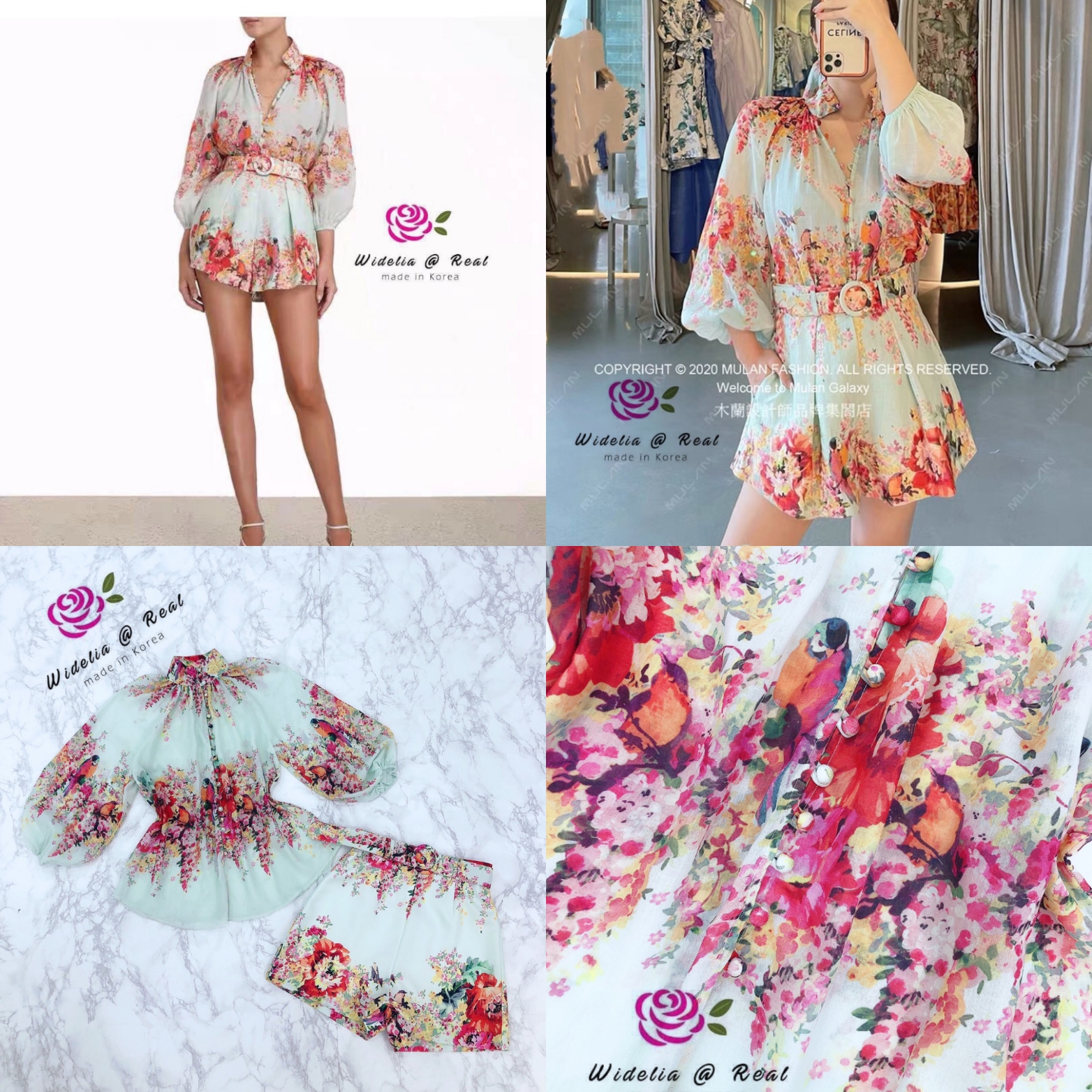 Zimmermann Set Top&Pant เซ็ทเสื้อแขนยาวกับกางเกงขาสั้น เซ็ทนี้น่ารักมาก