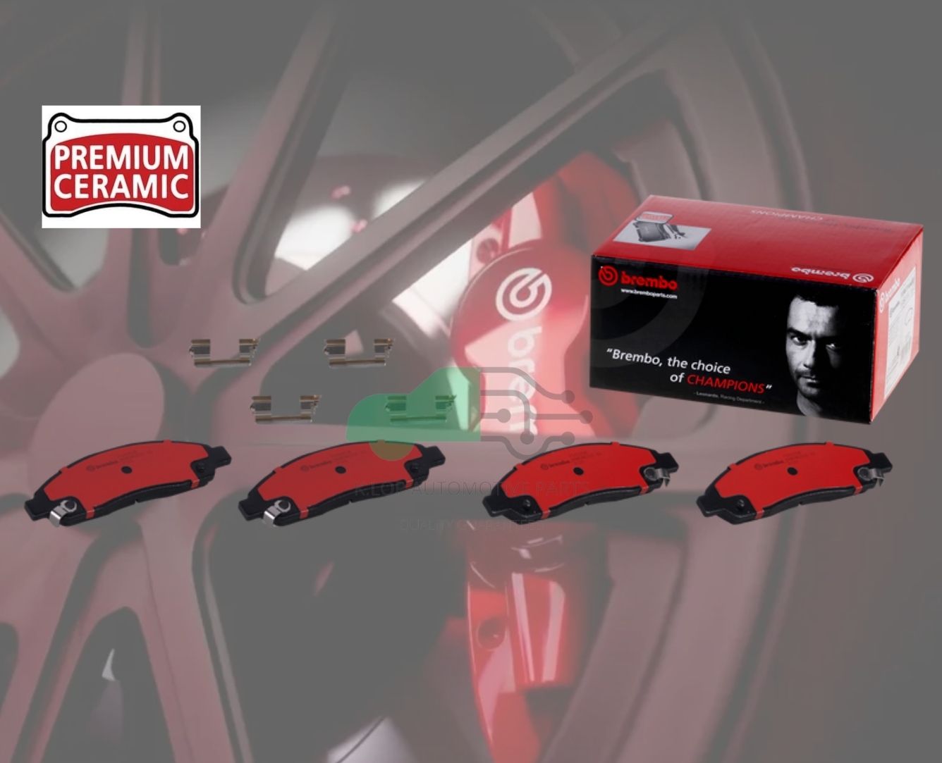 P34 005N ผ้าเบรกหน้า (แท้ BREMBO รุ่น Ceramic) Chevrolet COLORADO 4x2 4x4 (2.5 3.0) 04-11,D-MAX 4x2 4x2Hi 4x4 (2.5 3.0), MU-7 4x2 4x4