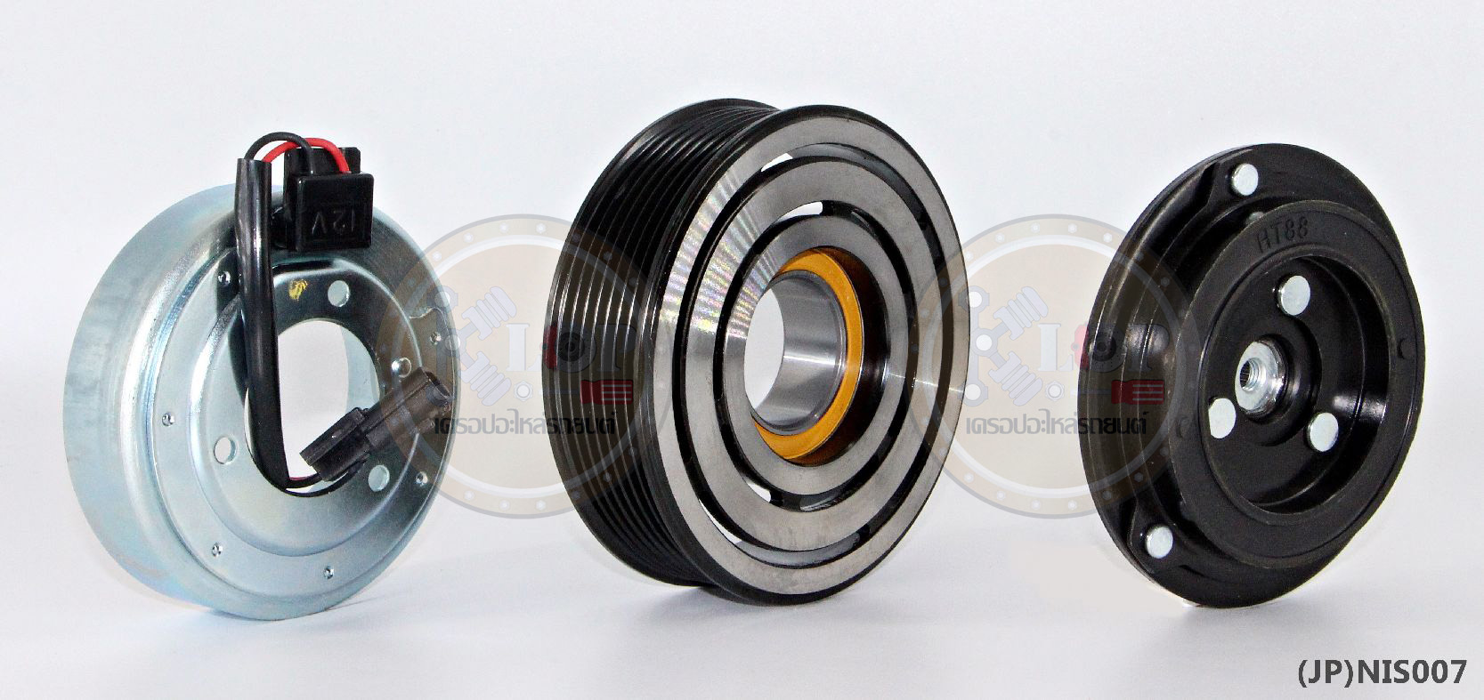 (JP)NIS007-JP ชุดหน้าคลัทช์(Vinn) NISSAN TEANA ปี2009 (2.5 cc.) (ญี่ปุ่น) 120mm. 7PK 12V.