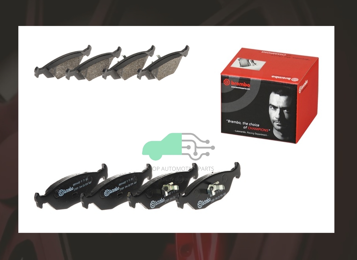 P71 003B ผ้าเบรกหลังแท้ BREMBO รุ่น BLACK : SAAB 9000 85-98
