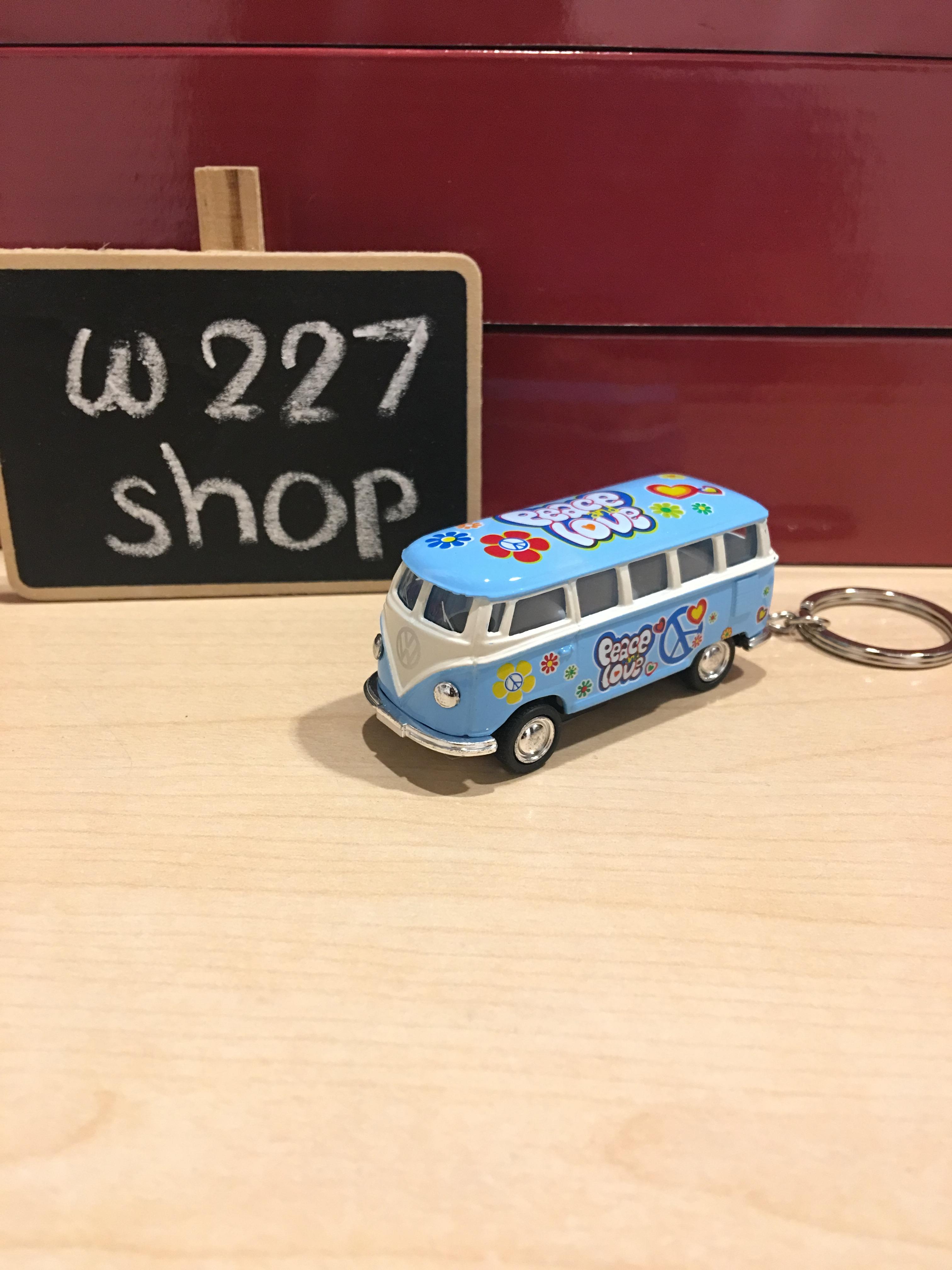 พวงกุญแจ โมเดลรถเหล็ก โฟล์คตู้ 1962 Volkswagen Classical Bus scale 1:64 ขนาด 2.5 นิ้ว กดลาน (ปลีก-ส่ง)