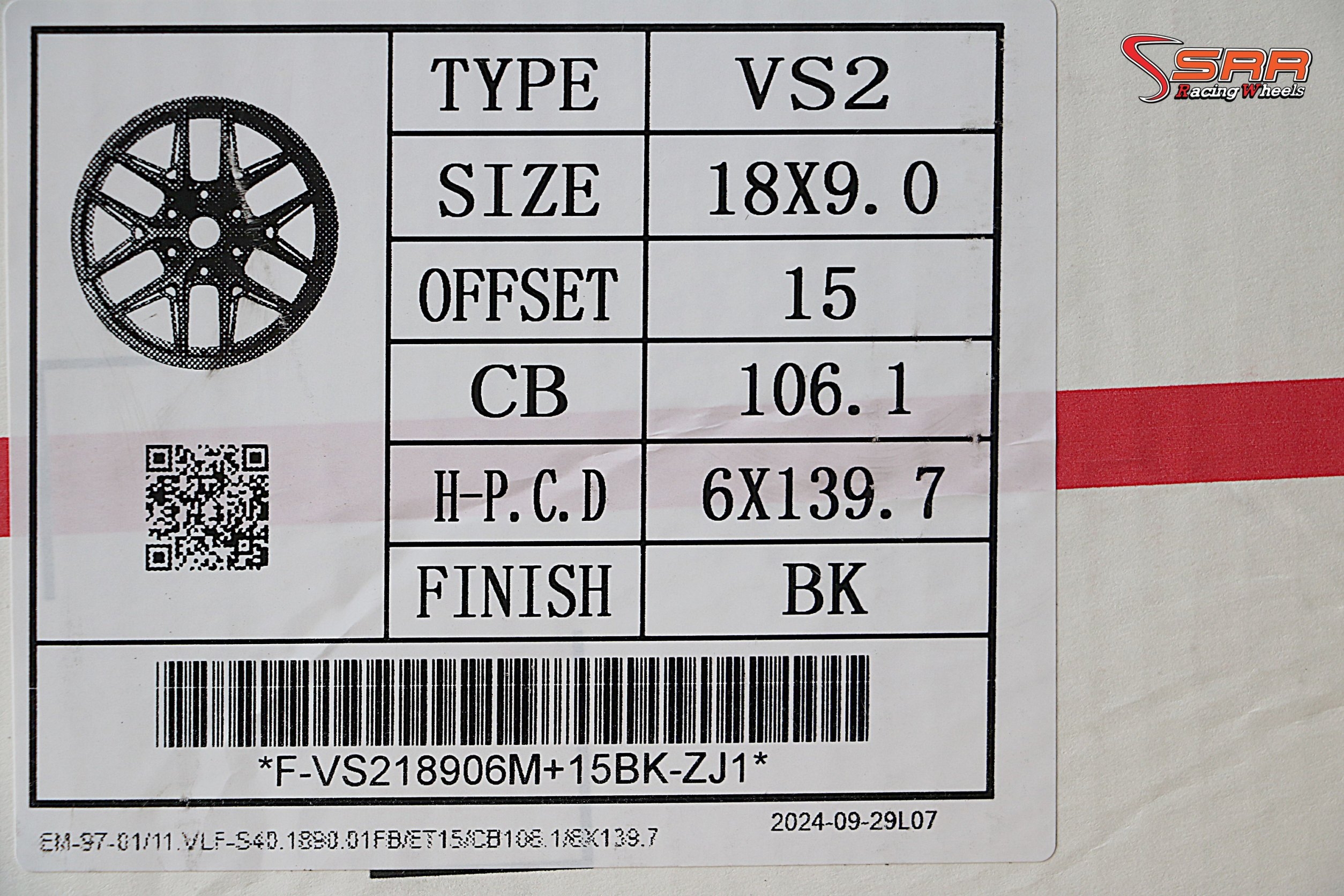 EMOTION R VS2 ขอบ18 6x139.7 ET15 BK ราคาพิเศษ