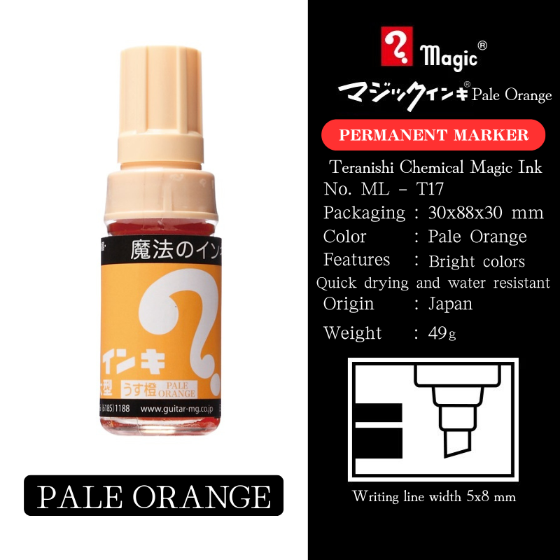 MAGIC INK Magic Ink Large Tip ML 30x88x30 mm PALE ORANGE
