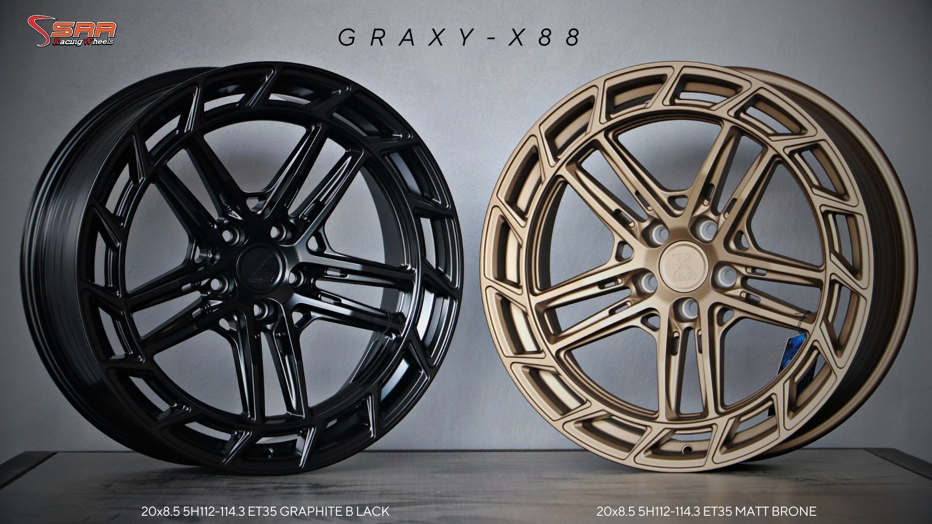 GRAXY-X88 ขอบ20 5x112-114.3 ET35 มี 2สี ราคาพิเศษ